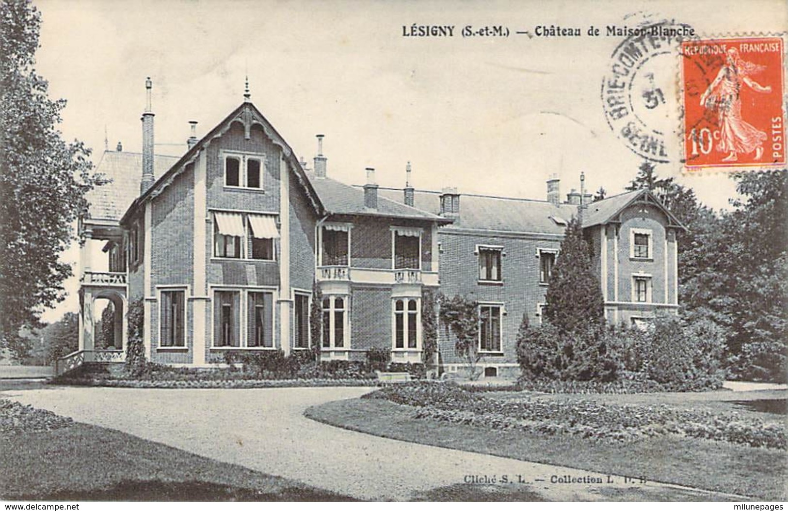 77 SEINE Et MARNE Façades Du Chateau De Maison-Blanche à LESIGNY - Lesigny