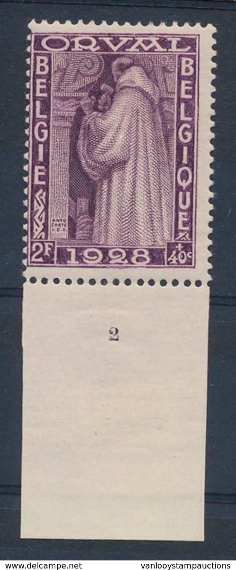 * N° 263 '2F Violet', Plaatnr. 2 - Unused Stamps