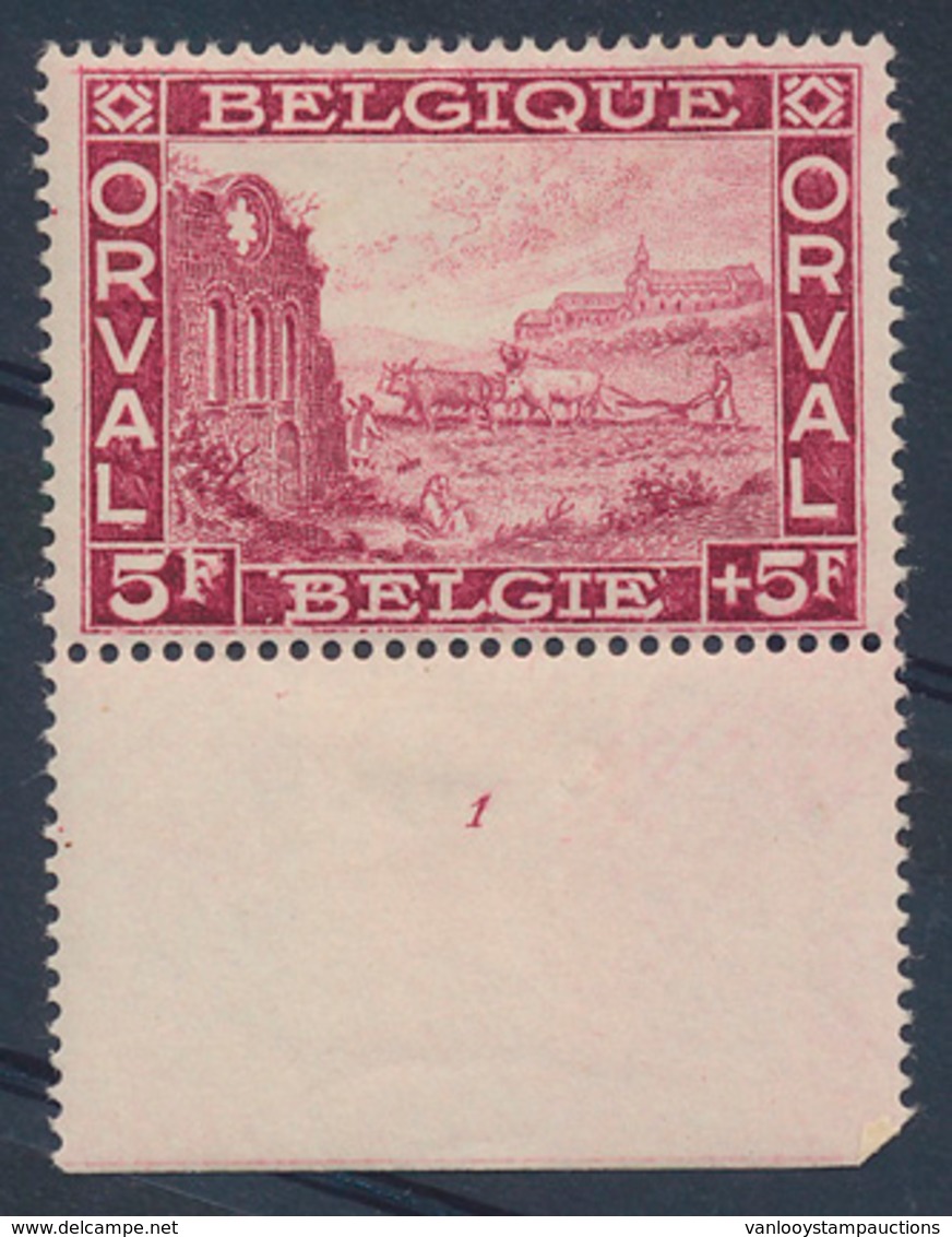 * N° 265 '5F Wijnrood', Plaatnr. - Unused Stamps