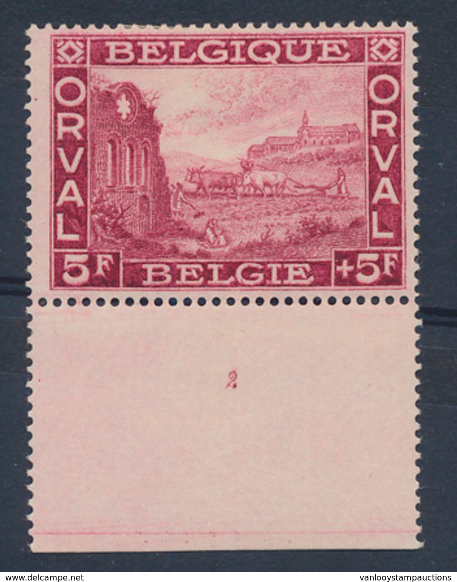 * N° 265 '5F Wijnrood', Plaatnr. - Unused Stamps