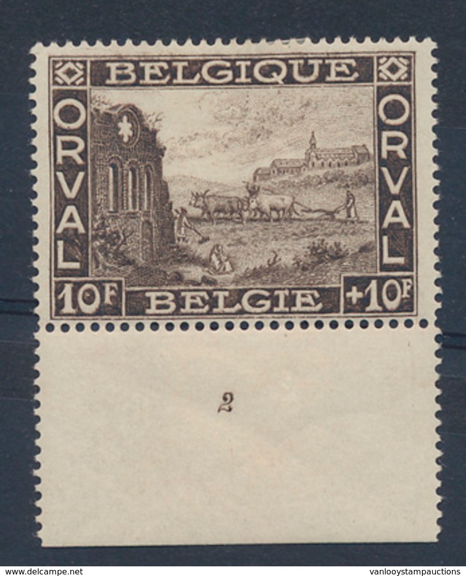 * N° 266 '10F Zwartsepia', Plaat - Unused Stamps