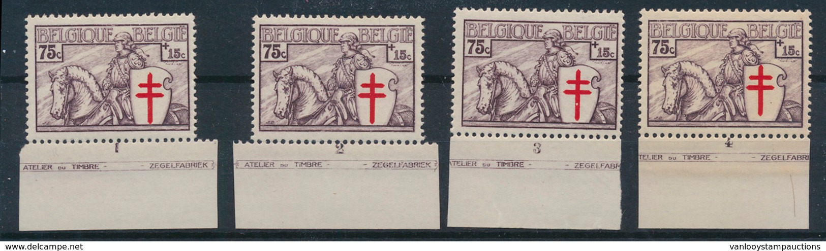 **/* N° 397 '75 Cent. Violetbruin' - Unused Stamps