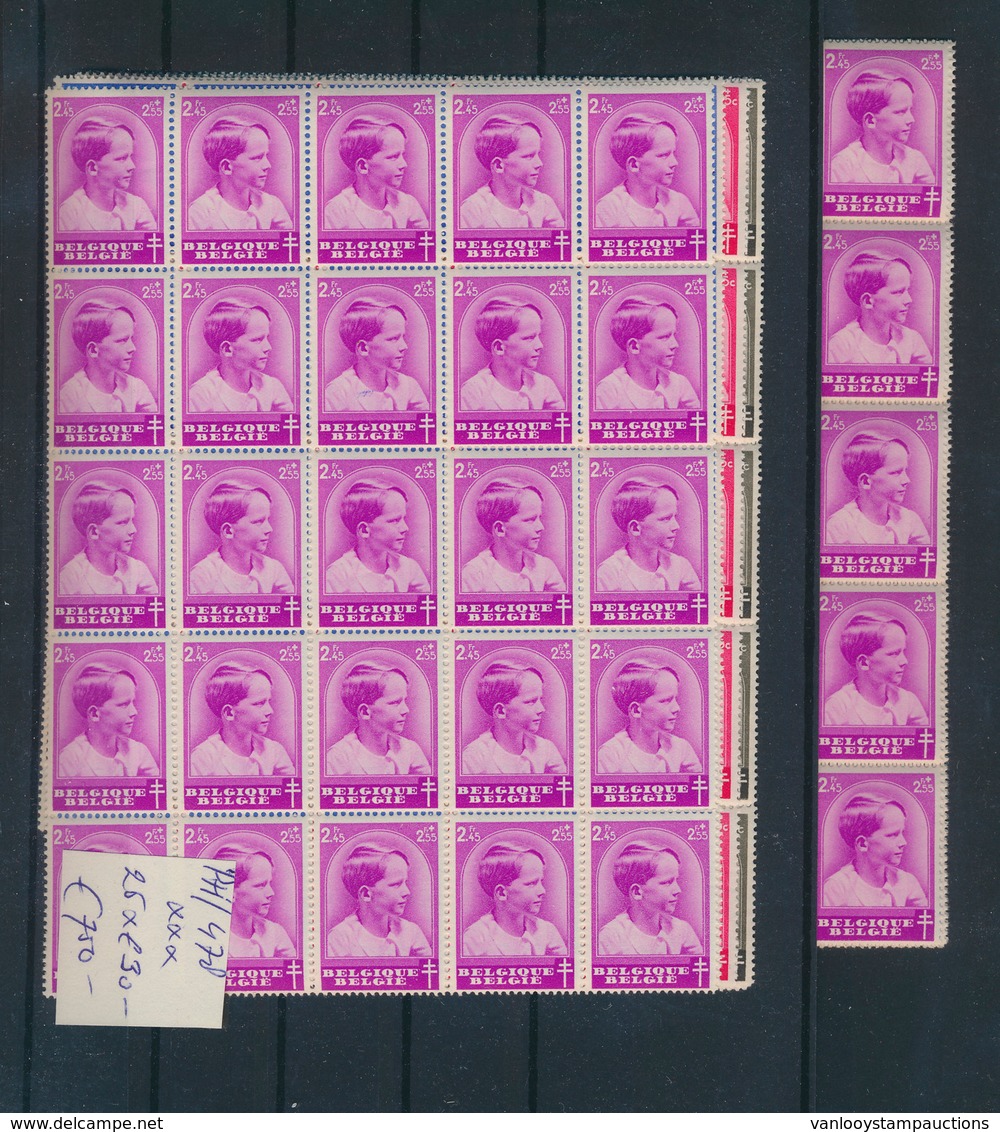 ** N° 438/45 'Tuberculose' (50 Vo - Unused Stamps