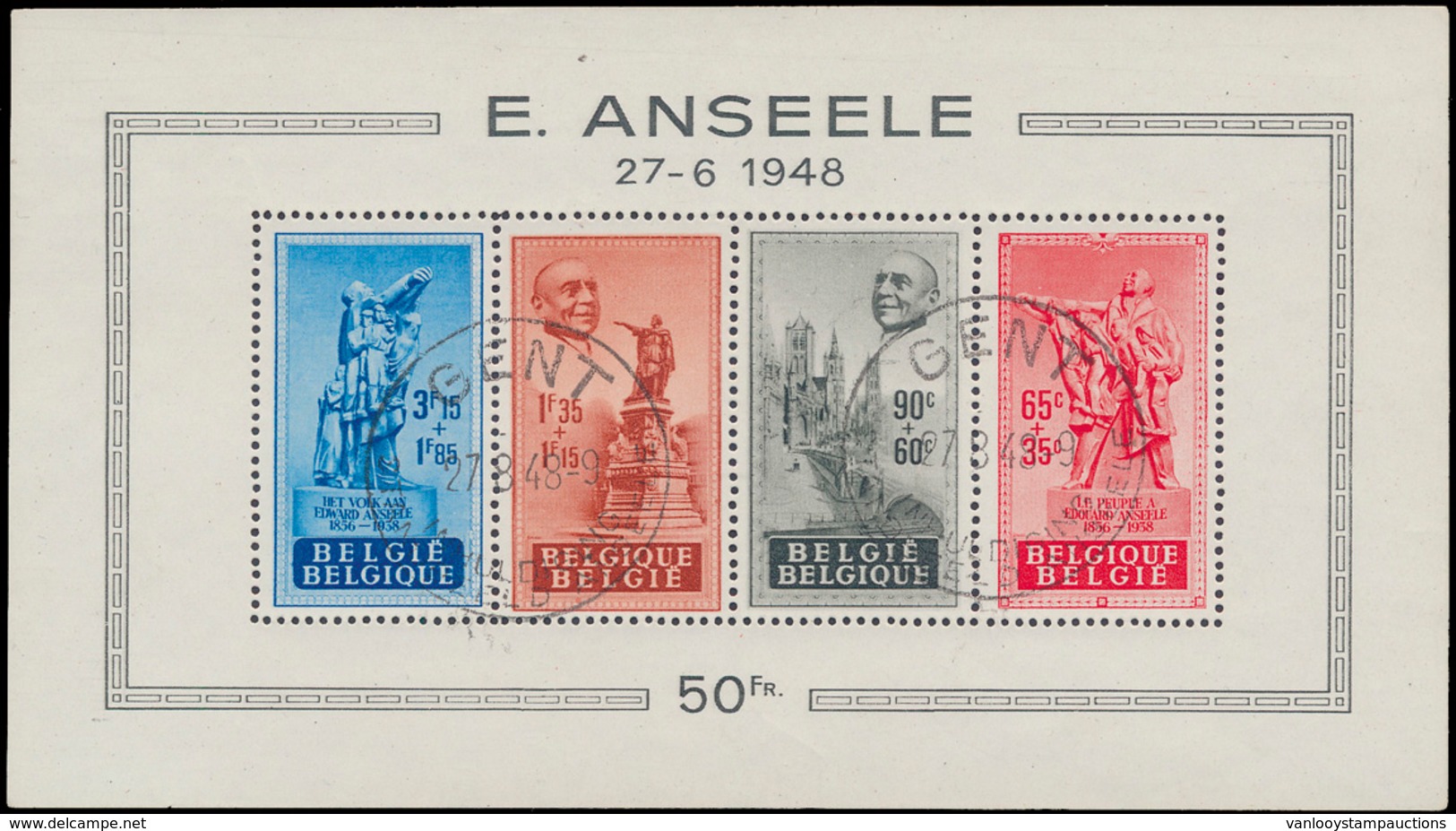 BF 26-V 'Anseele' Variëteit 'P - Unused Stamps