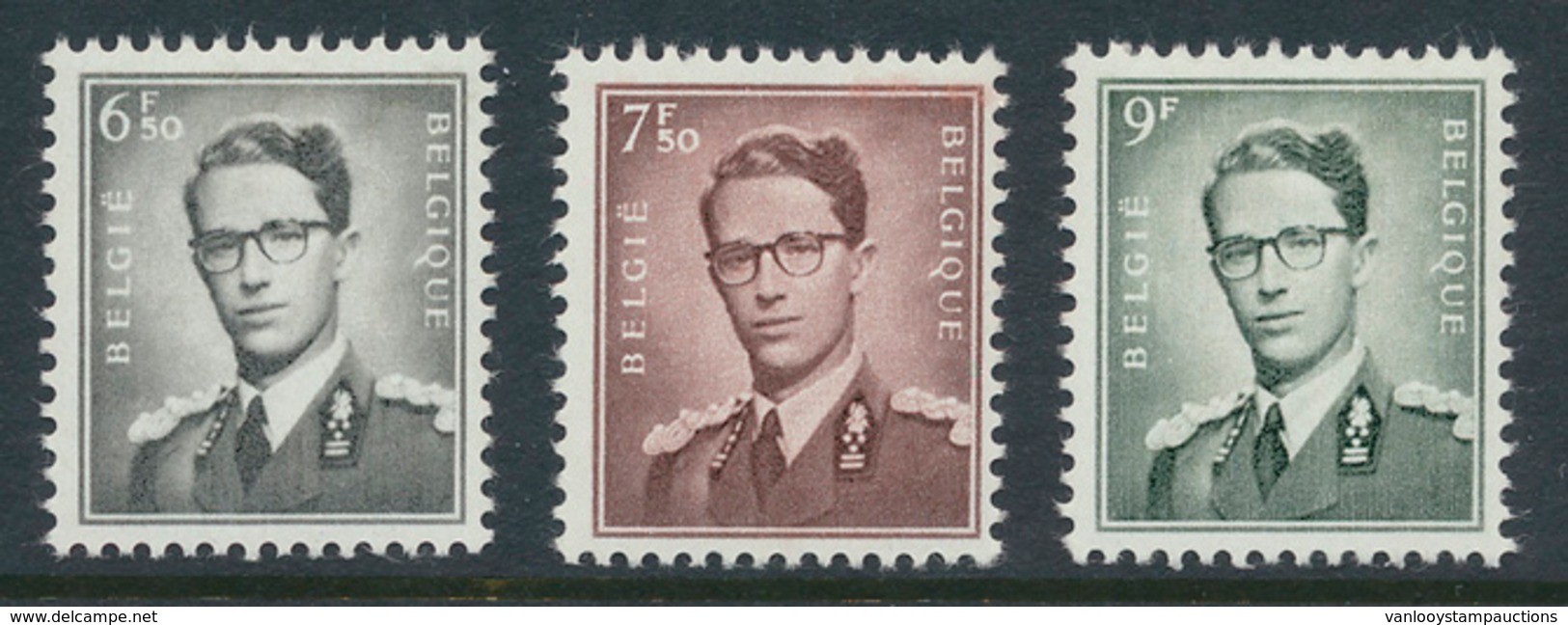 ** N° 1069A, 1070 En 1073 '6,50F, - 1953-1972 Glasses