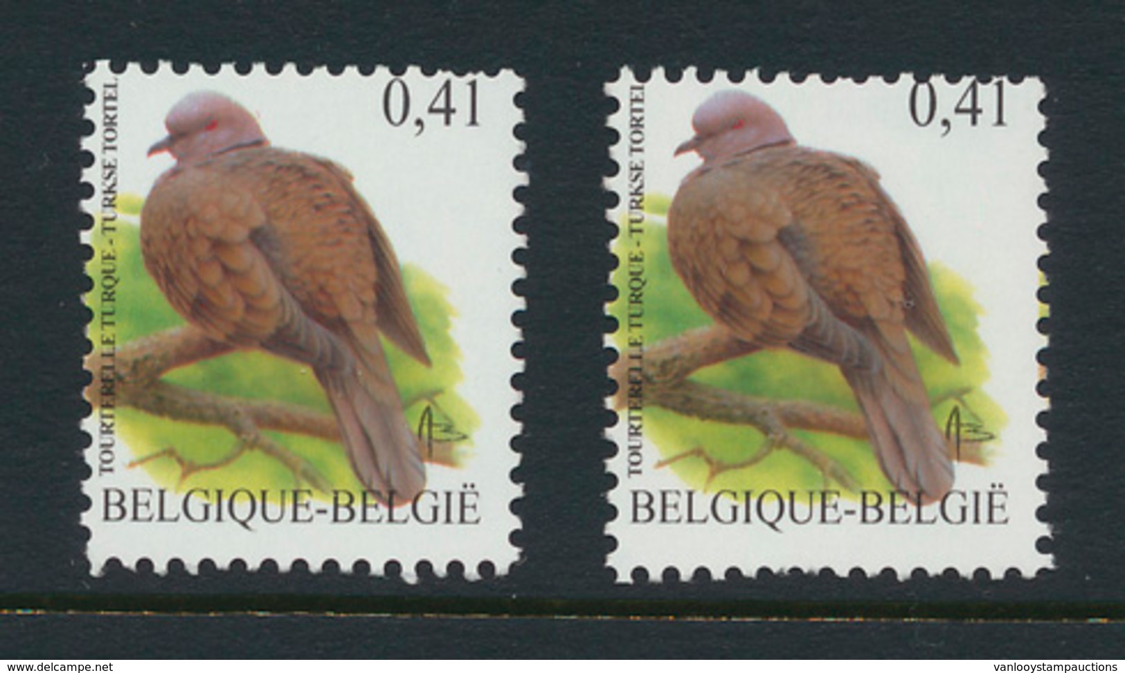 ** N° 3135-Cu 'Turkse Tortel € 0, - 1985-.. Vogels (Buzin)