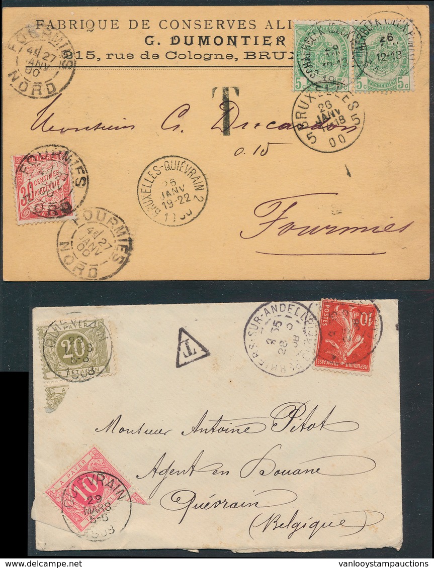 ) 1900/1908, Kaart Via Ambt. Bru - Other & Unclassified