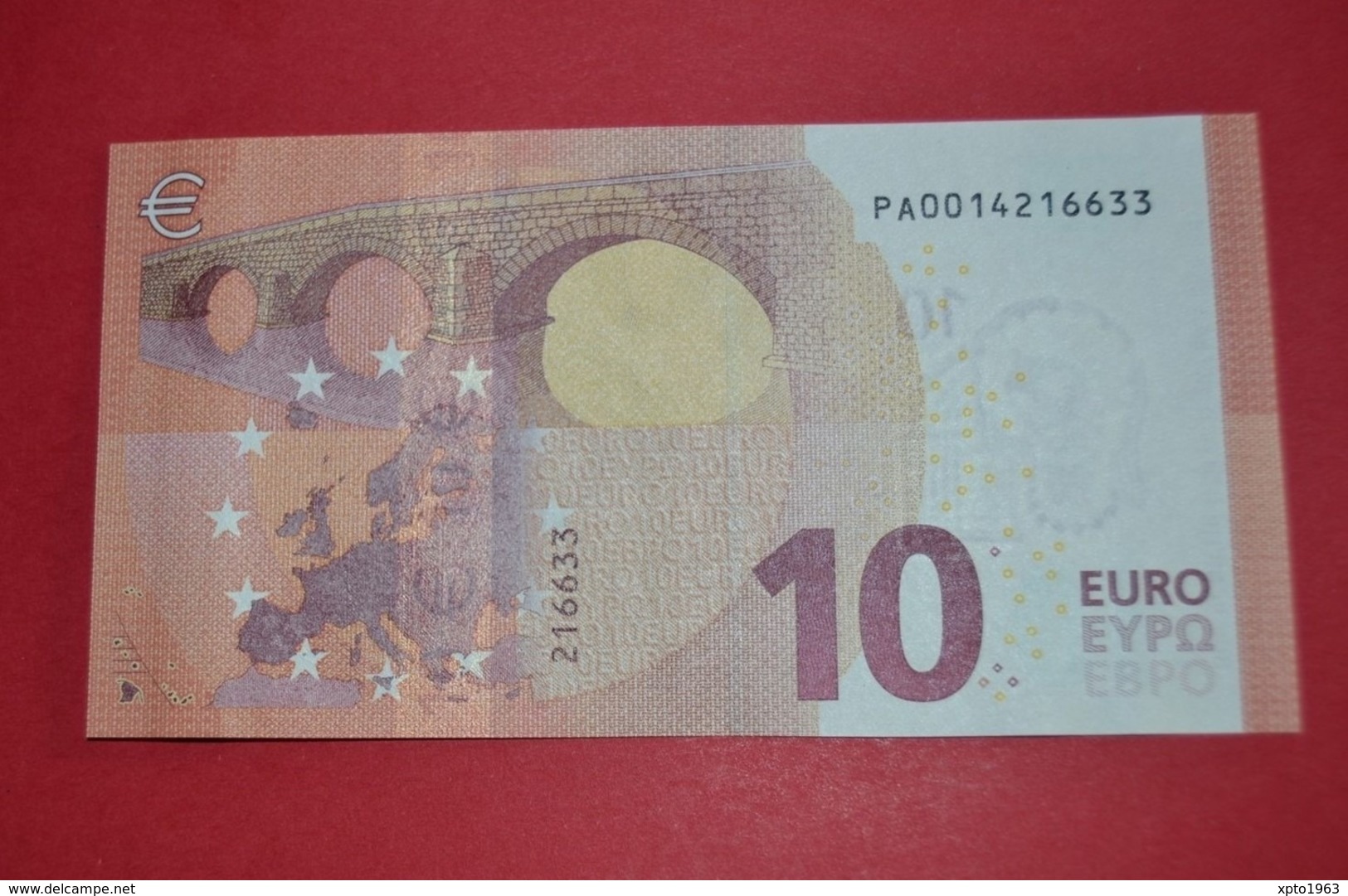 10 EURO NETHERLANDS P001B1 - Draghi - P001 B1 - PA0014216633 - UNC - NEUF - FDS - 10 Euro