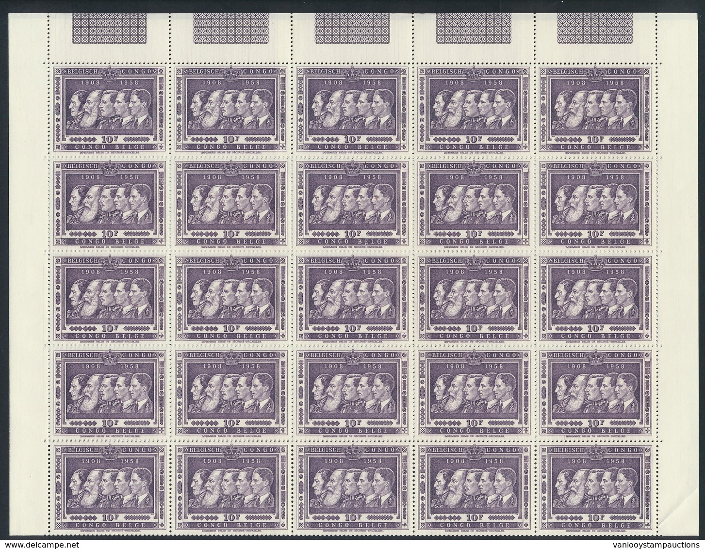 ** N° 344/49 '1958 50° Verjaardag - Unused Stamps