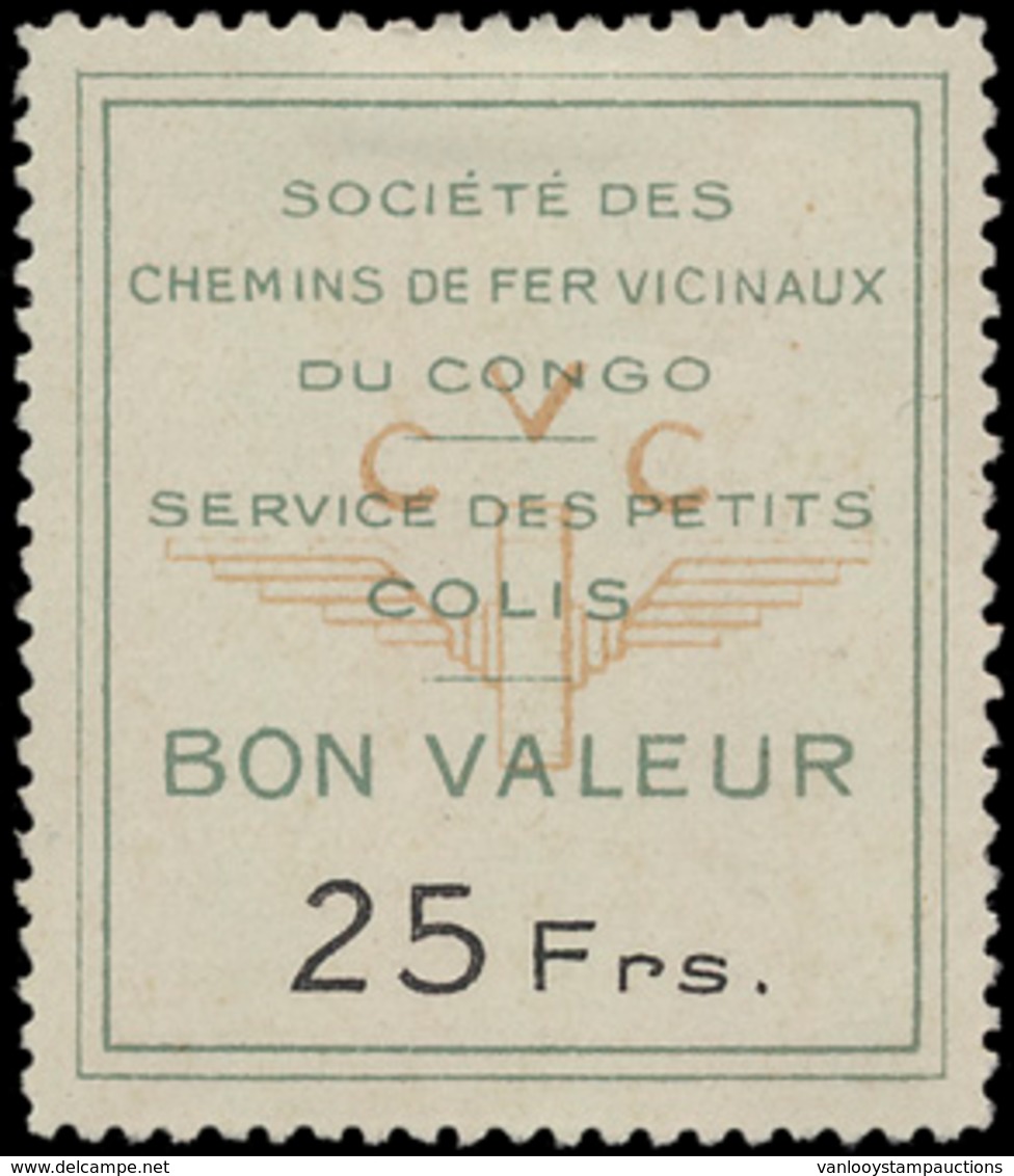 * Uit De 3° Reeks '25 Fr Groen' - Unused Stamps