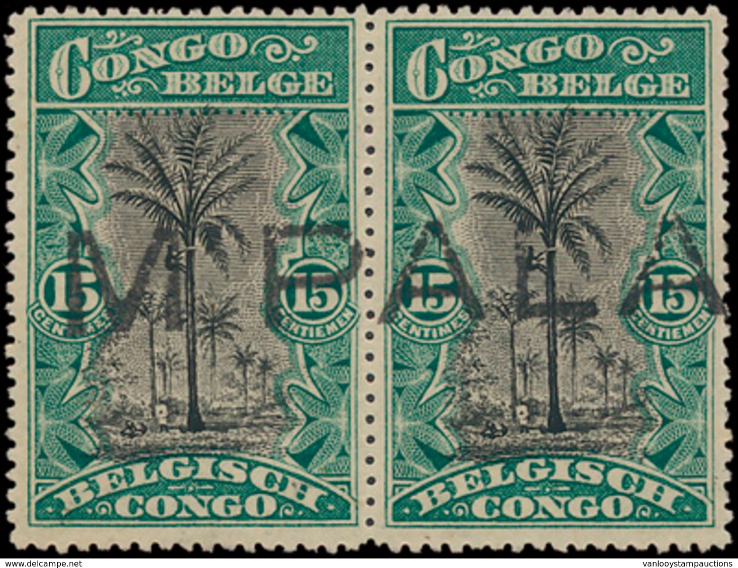 N° 66 '15c Groen, Tweetalige 1 - Used Stamps