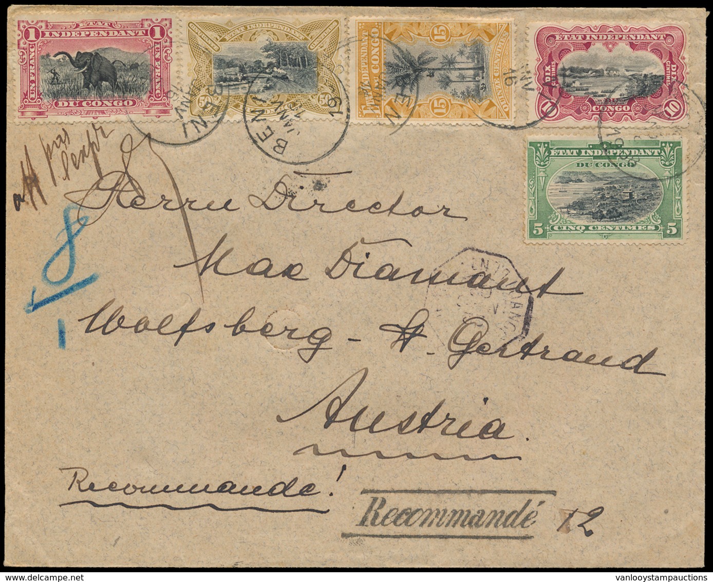 ) 1908, N° 16a, 19, 20, 25 En 26 - Used Stamps