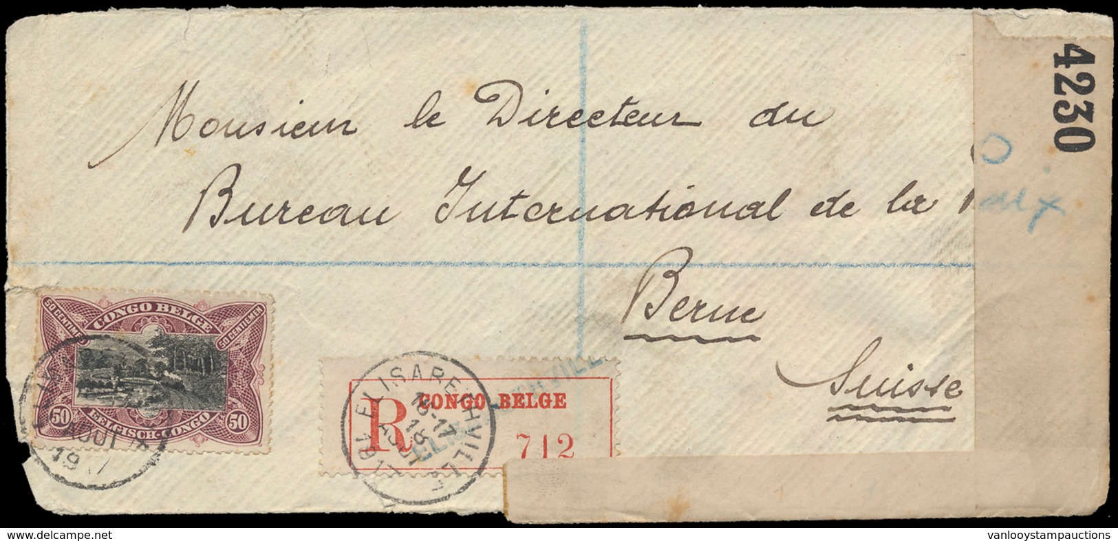 ) 1917, N° 69 '50c Lilabruin (wh - Covers & Documents