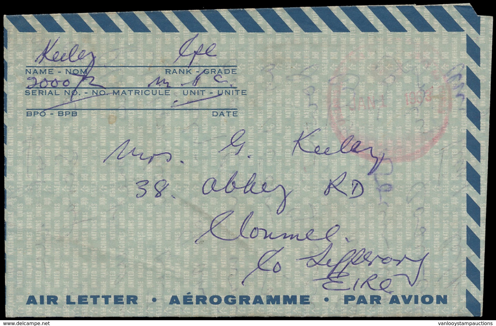 ) 1962/1963, 2 Luchtpostbrieven - Other & Unclassified