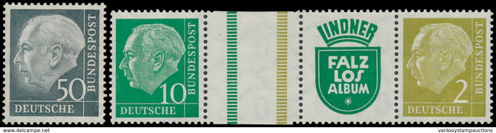 ** 1954/1960 'Heuss' Interessante - Other & Unclassified