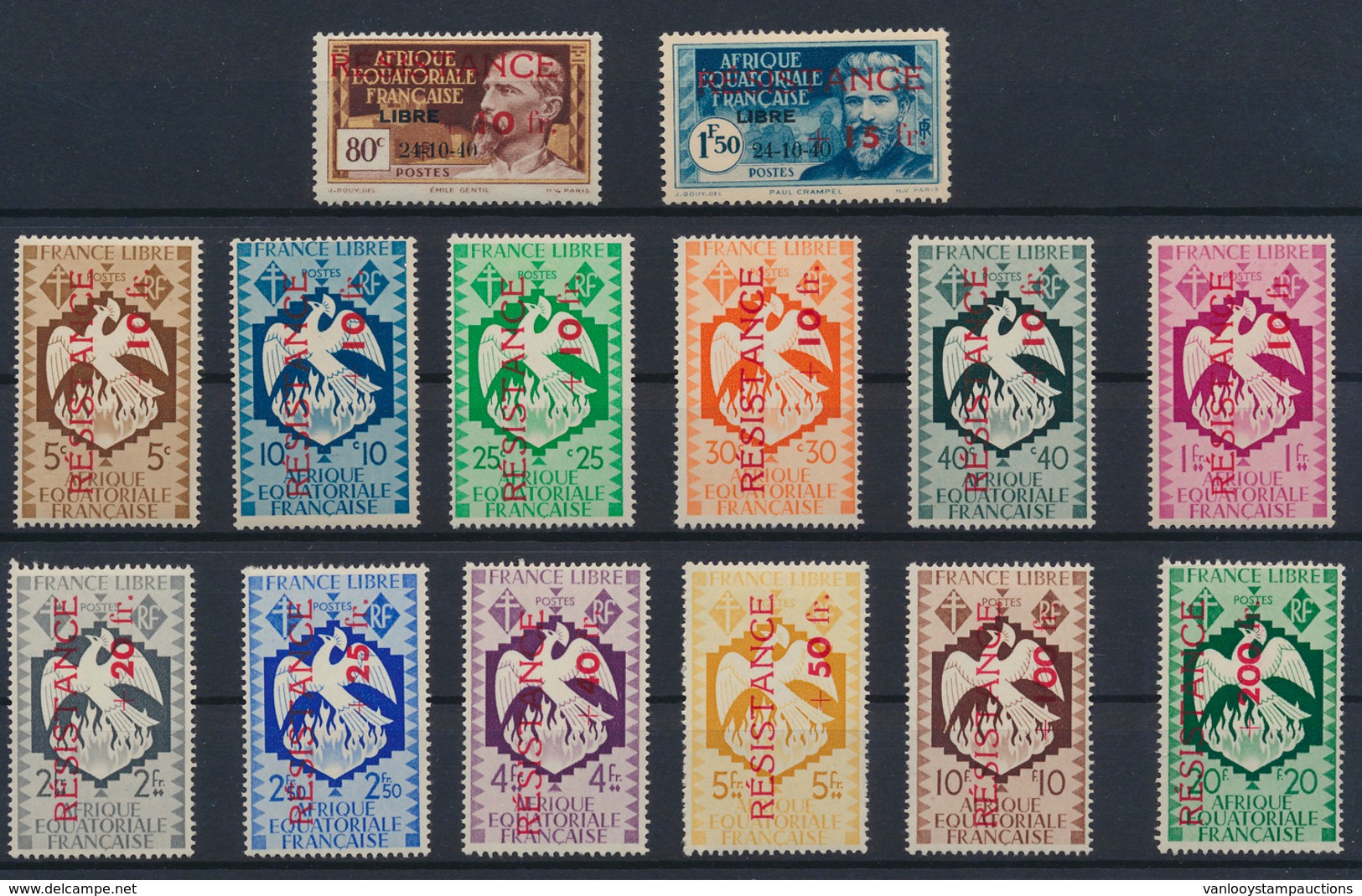 * N° 167/80 'Résistance Opdruk' - Unused Stamps