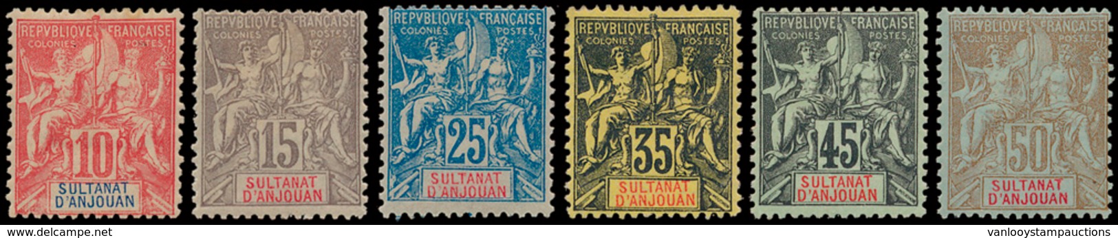 * N° 14/19 'Type Groupe 1900' Vo - Unused Stamps