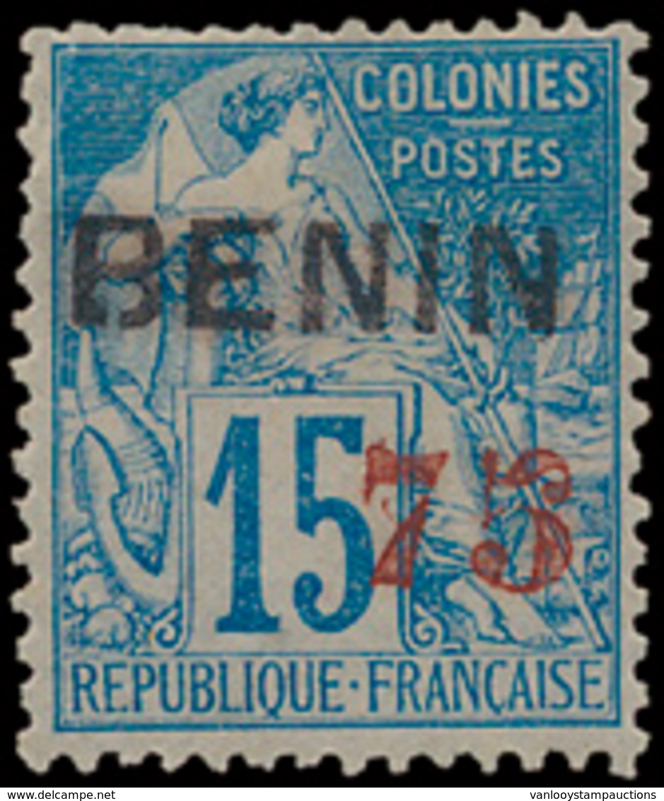 * N° 16 '75c Op 15c Blauw, Met O - Unused Stamps