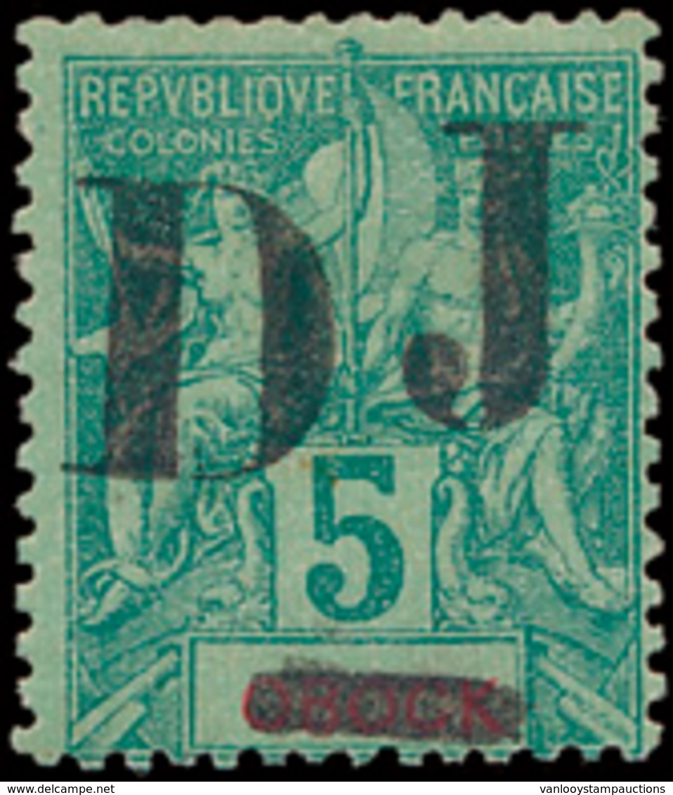 * N° 1 '5c Groen Met Zwarte Opdr - Somalia (1960-...)