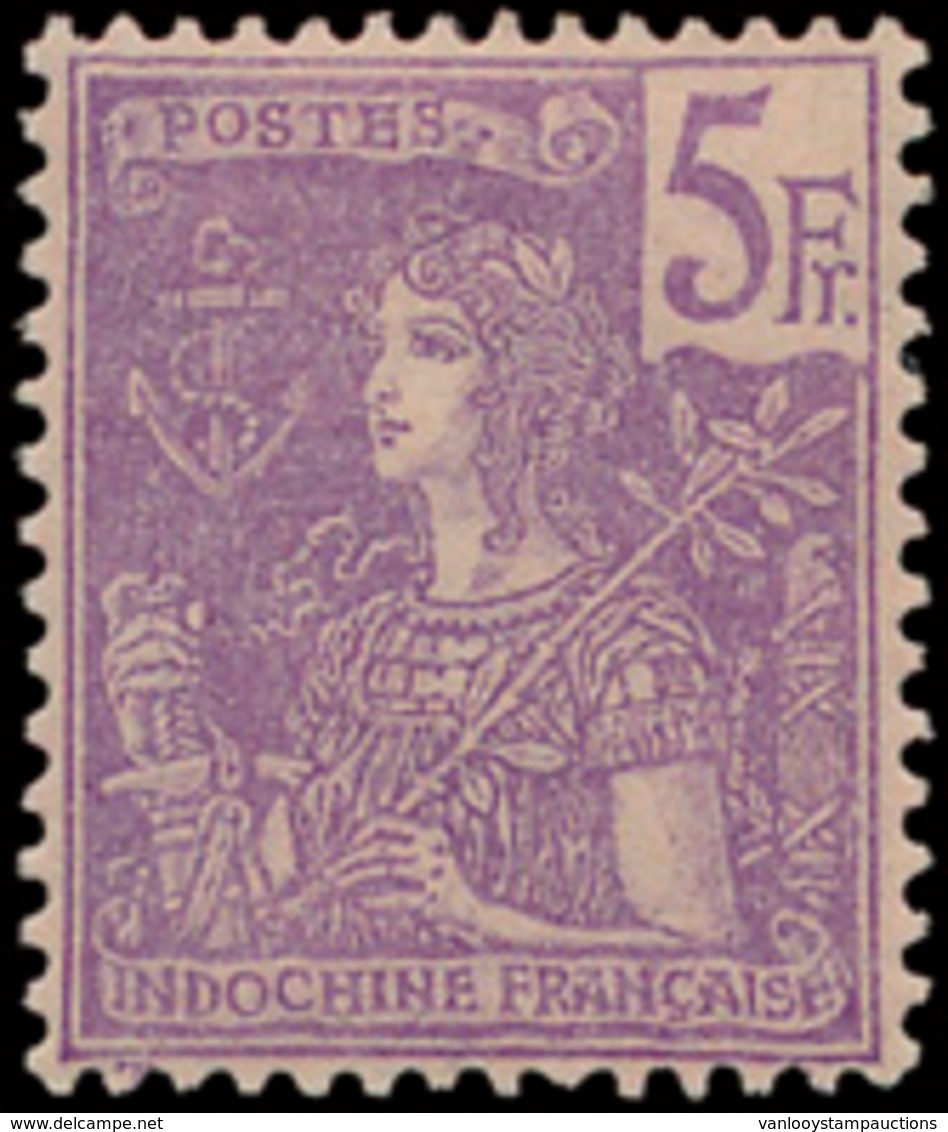 * N° 39 '5 Fr Violet Op Lila' Zm - Unused Stamps