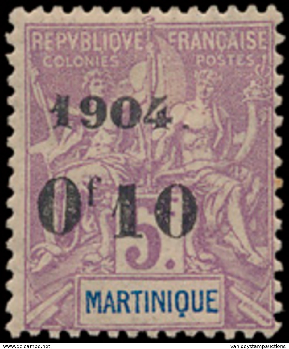 * N° 59 'Of 10- 1904, Op 5 Fr Pa - Unused Stamps