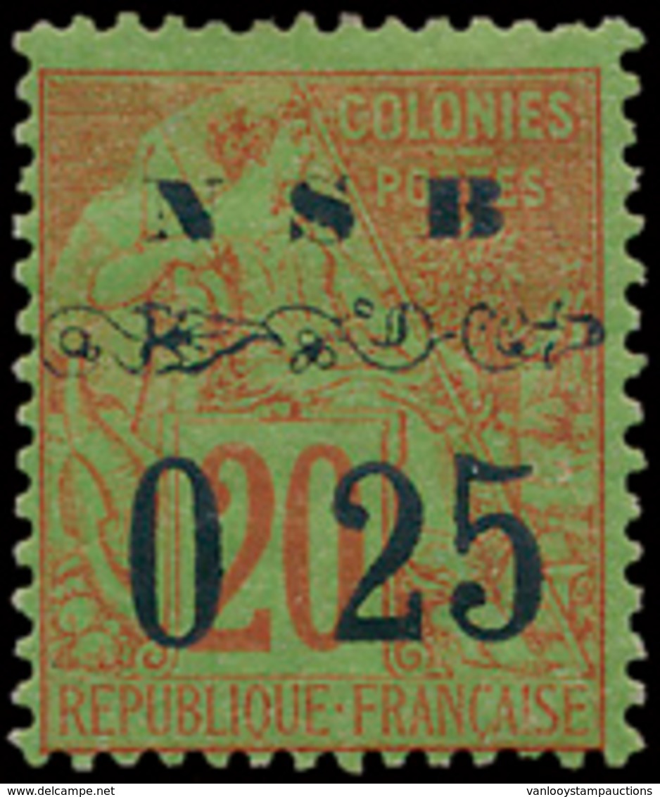 * N° 13 '20c Baksteen Op Groen, - Unused Stamps