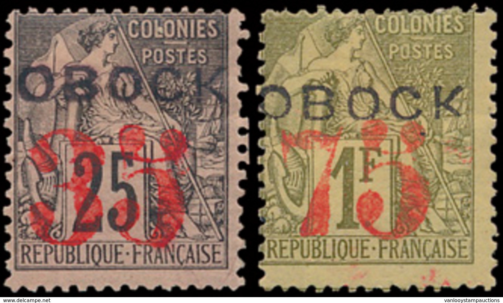 * N° 29/30 '35c Op 25c En 75c Op - Unused Stamps