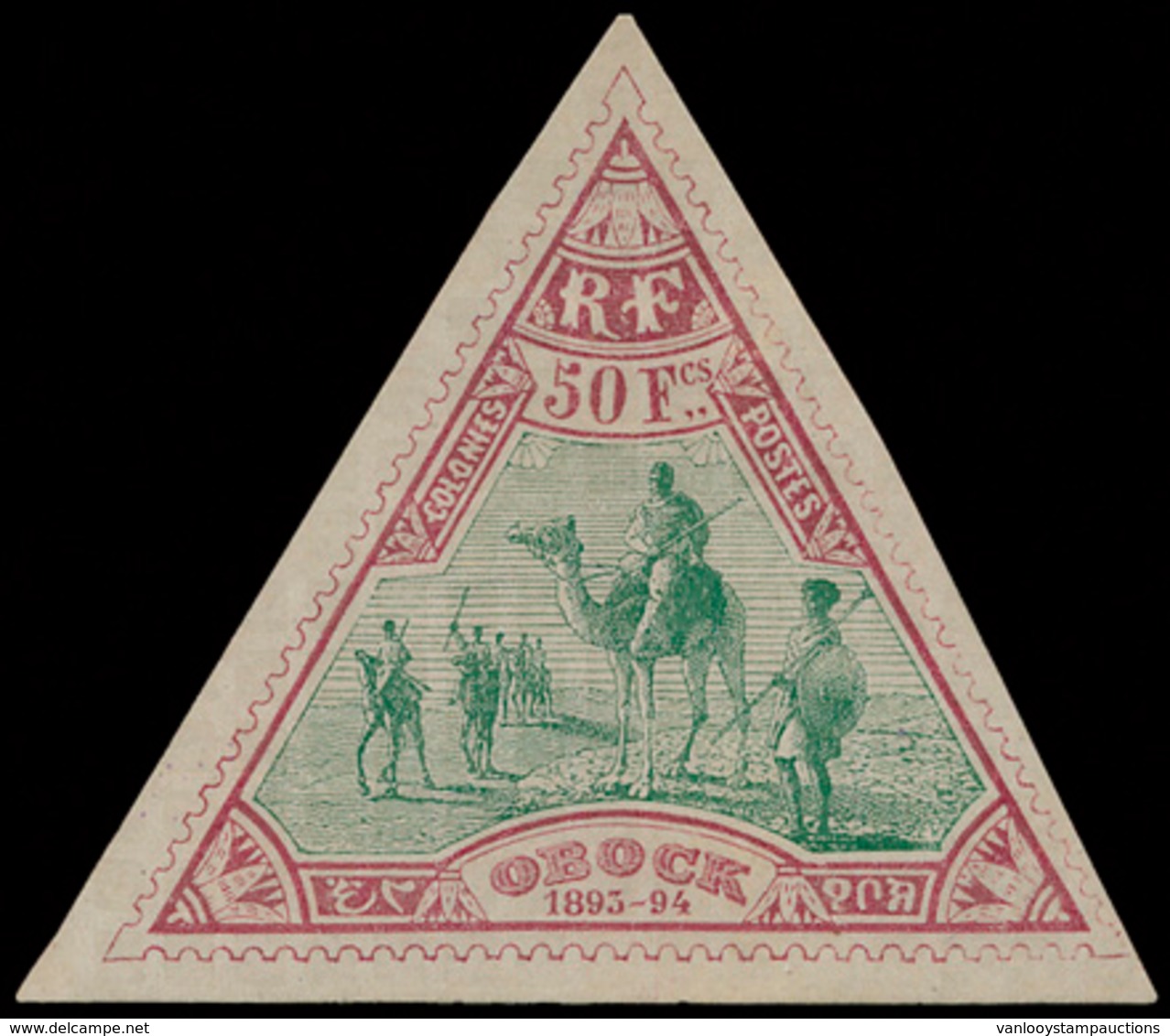 * N° 64 '50 Fr Lilabruin En Groe - Unused Stamps