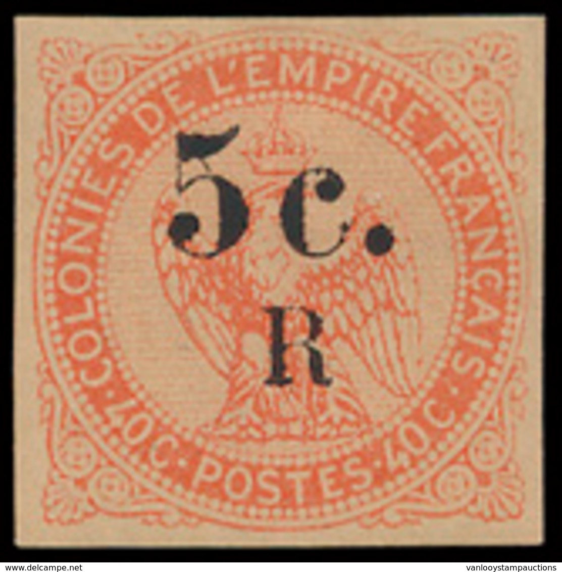 * N° 3 'Aigle 40c Vermiljoen, Me - Unused Stamps