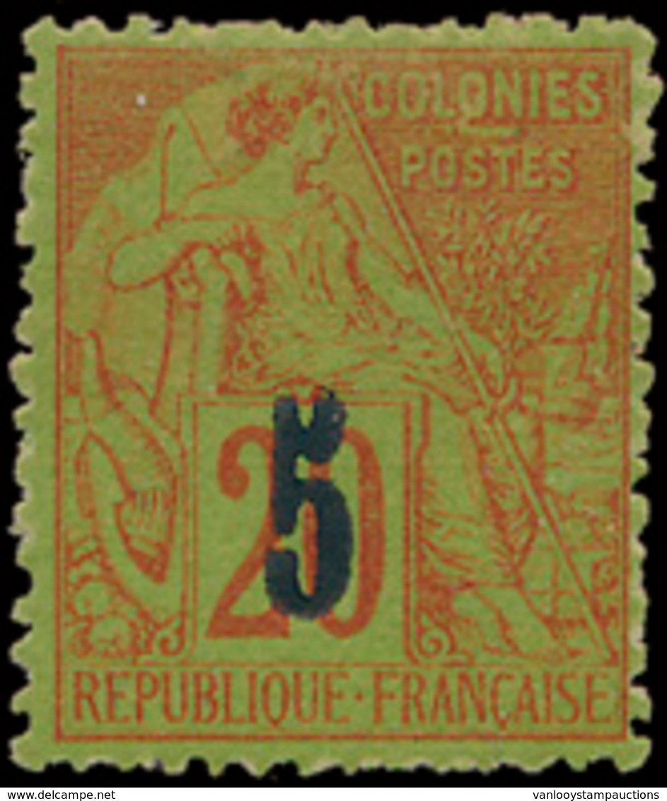 * N° 1 '5 Op 20 Baksteenrood Op - Unused Stamps