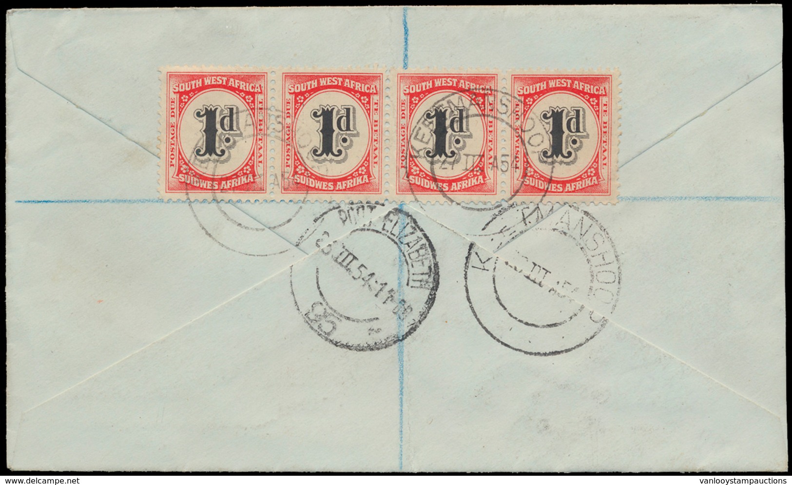 ) 1954, Aangetekende Brief Gefra - South West Africa (1923-1990)