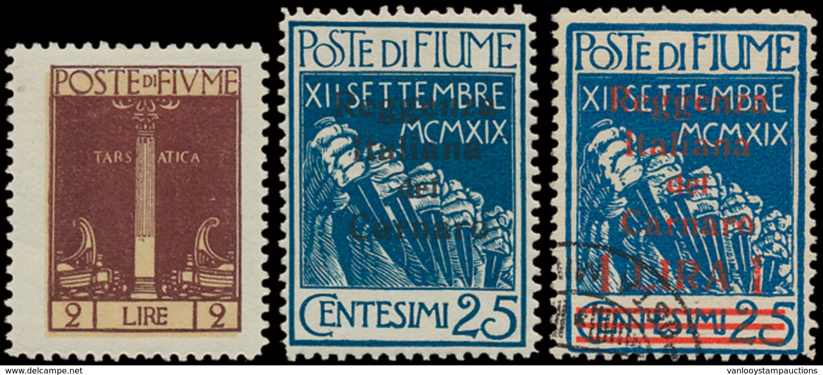 */0 FIUME : 1920/1924, Samenstelli - Other & Unclassified