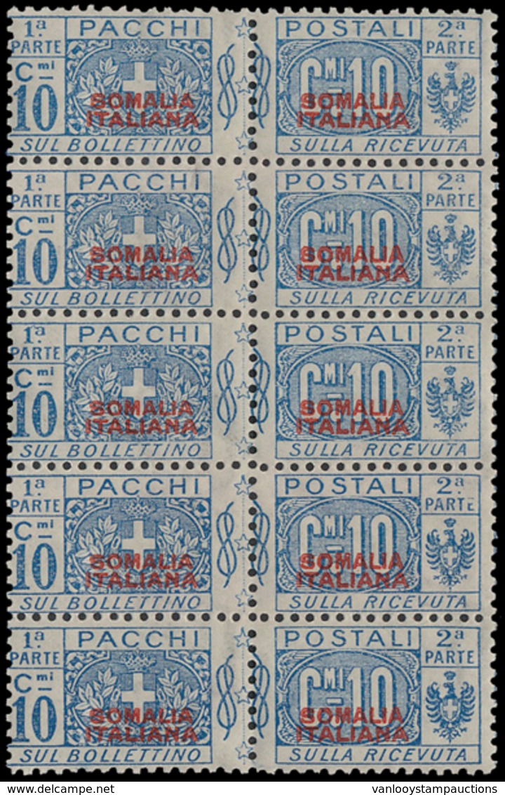 ** SOMALIE : TX 37 B '10c Blauw, - Other & Unclassified