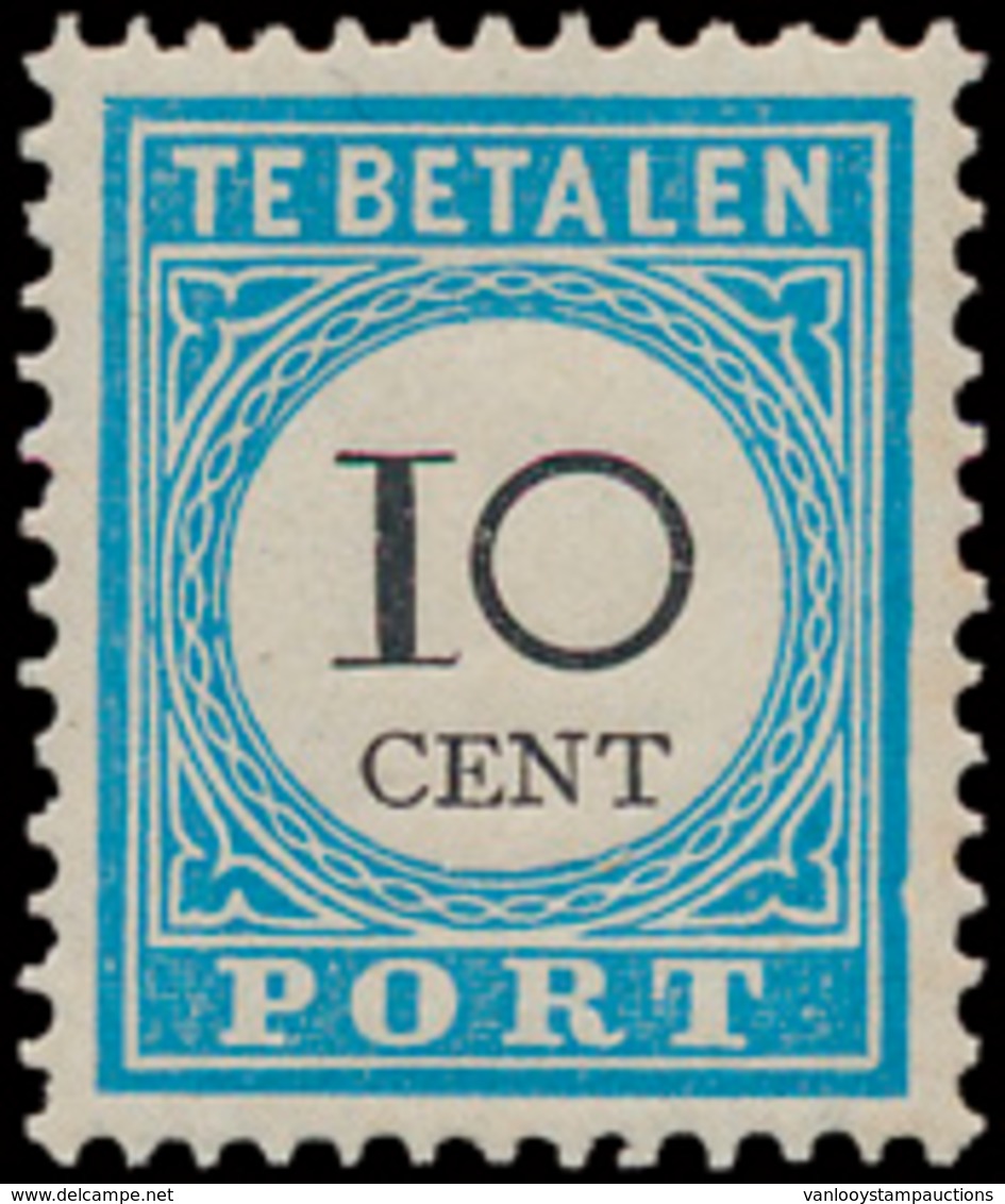 ** P 7 B-III '10 Cent Lichtblauw' - Stamps