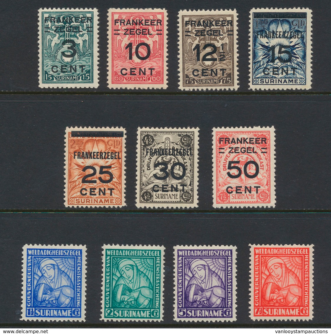 ** N° 130/36 En 137/40 'Brandkast - Surinam ... - 1975