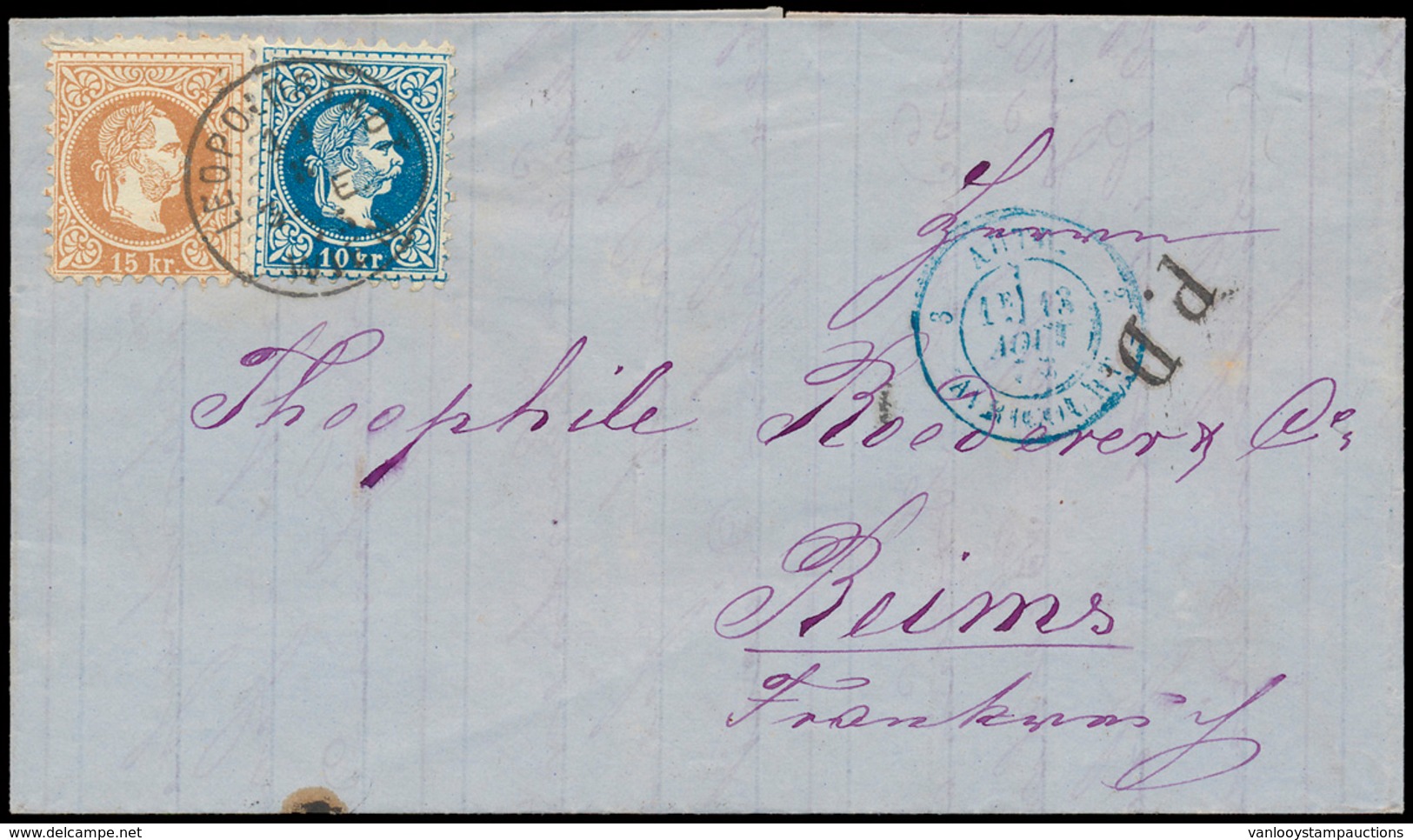 ) 1873, (Mi) N° 38-I En 39-I, Op - Franking Machines (EMA)