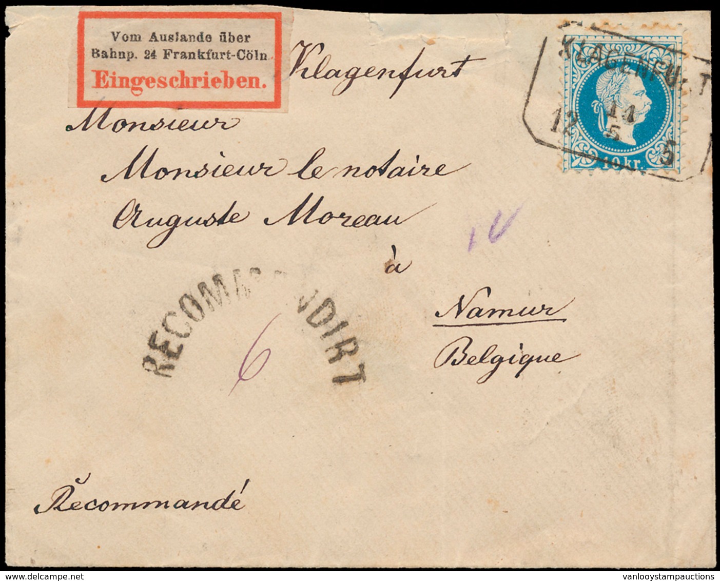 ) 1882, (Mi) N° 38-II (2x), Op A - Franking Machines (EMA)