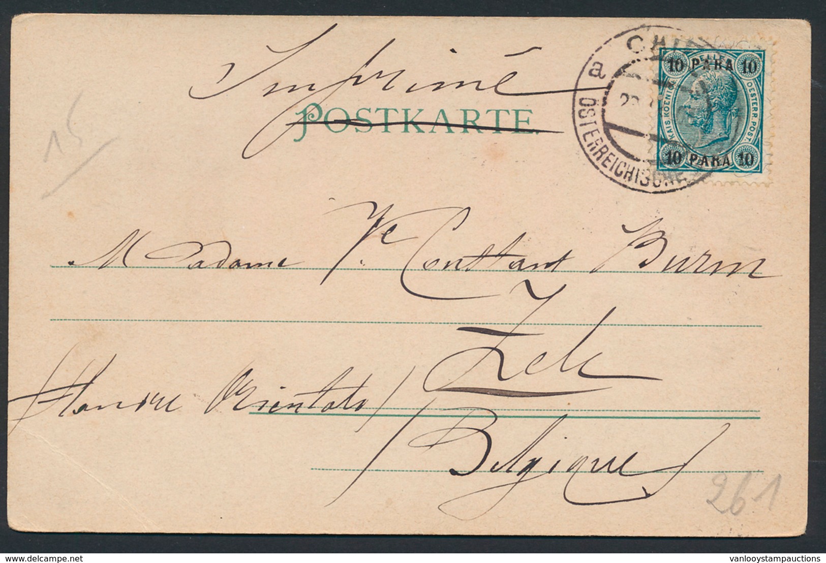 ) Oostenrijks LEVANT 1906 (?), ( - Franking Machines (EMA)