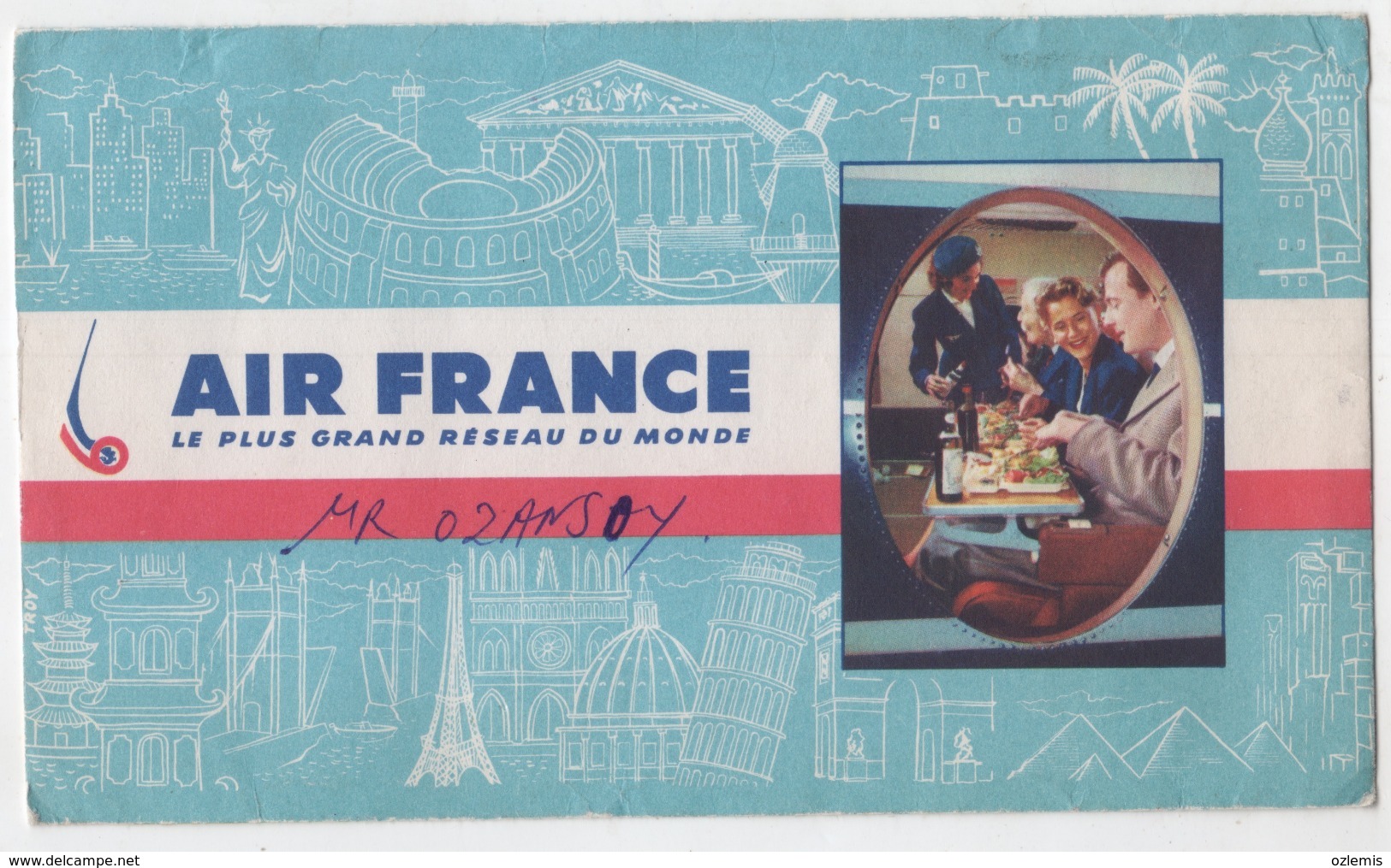 AIR FRANCE   AIRLINES TICKET COVER - Biglietti