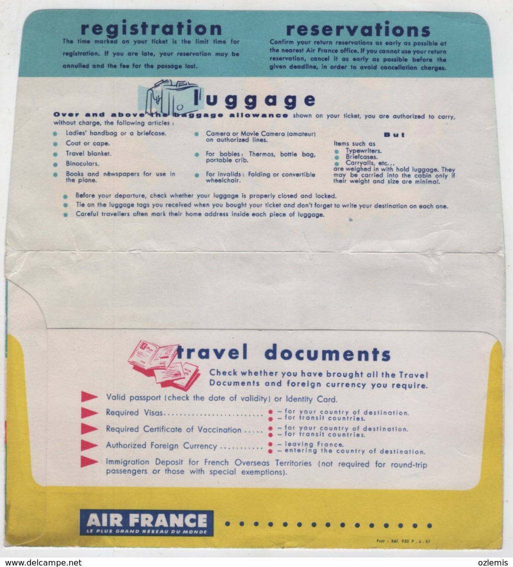 AIR FRANCE   AIRLINES TICKET COVER - Tickets