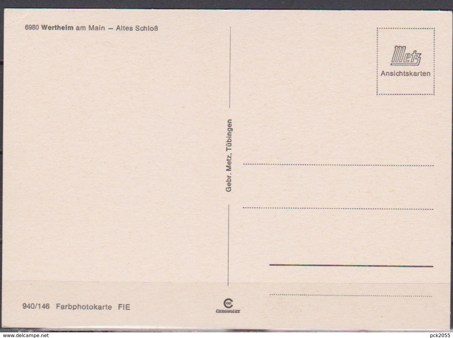 Wertheim Schloß Ungelaufen ( AK 356 )  Günstige Versandkosten - Wertheim