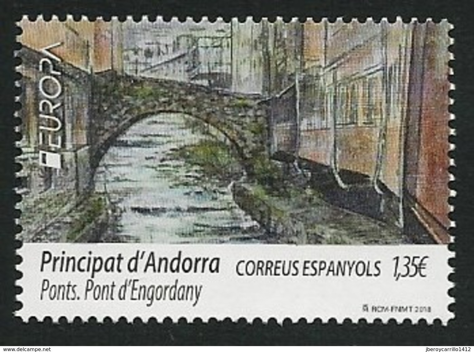 ANDORRA ESPAÑOLA/ SPANISH ANDORRA/ ANDORRA SPANISCHE POST -  EUROPA 2018 -"PUENTES.-BRIDGES -BRÜCKEN -PONTS"- SERIE 1 V. - 2018