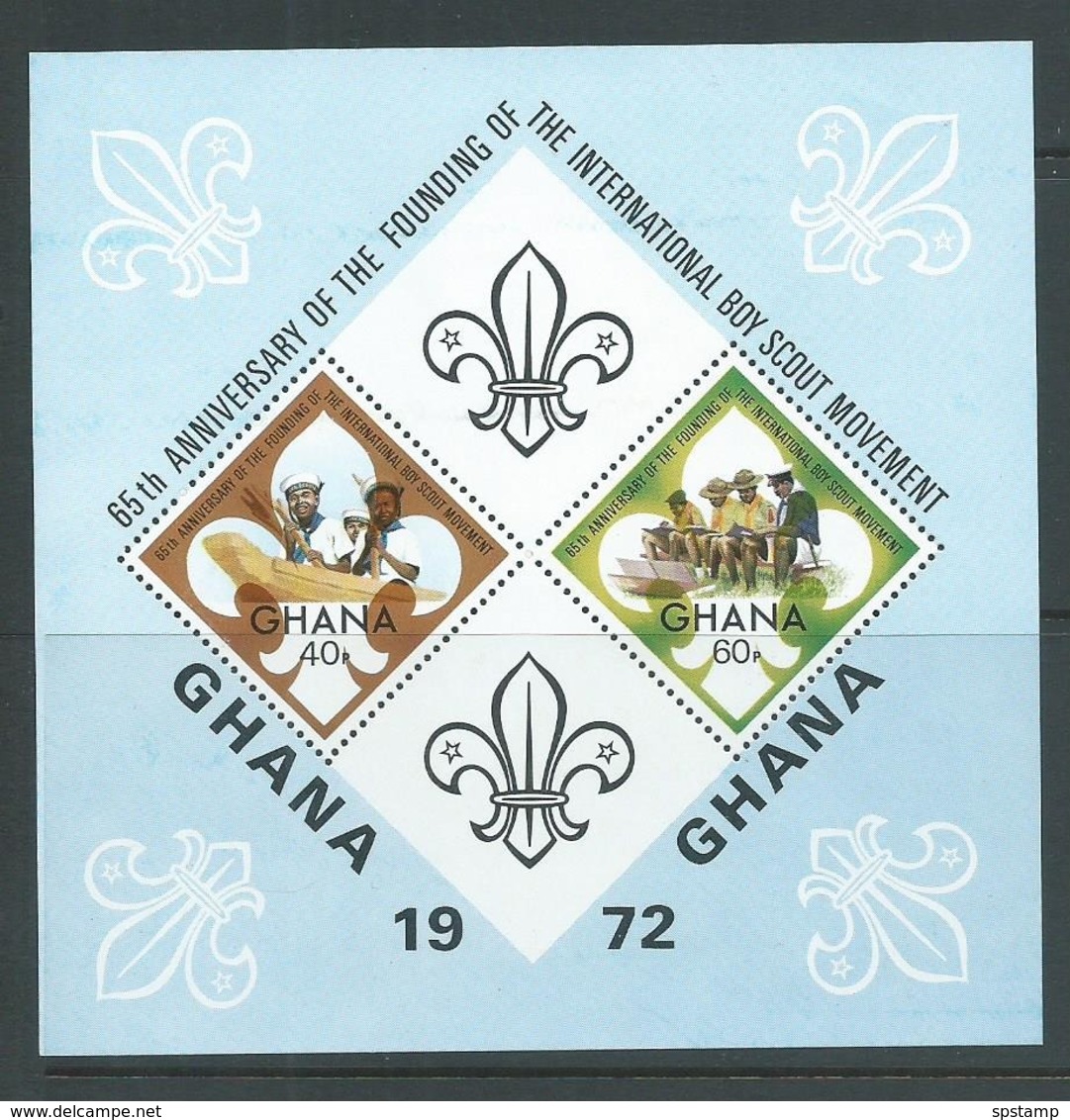 Ghana 1972 Boy Scout Anniversary Miniature Sheet MNH - Ghana (1957-...)