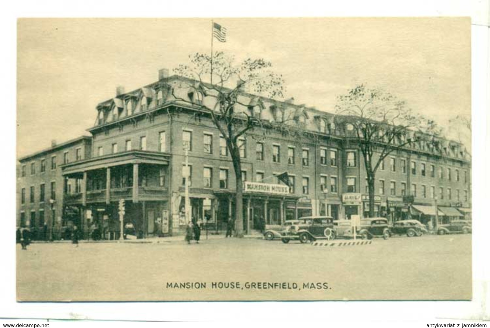 US Greenfield Massachusetts - Springfield Mansion House Ok 1915 R - Springfield