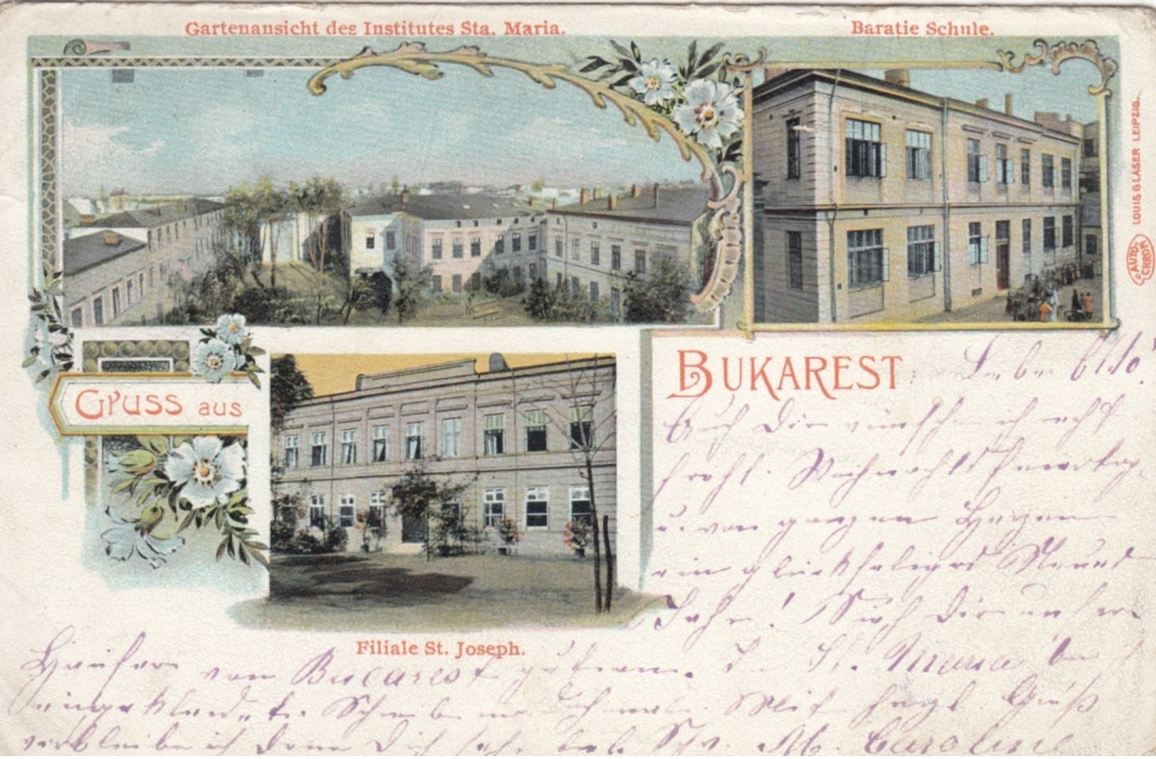 Gruss Aus BUKAREST , Romania, 1890s - Roumanie