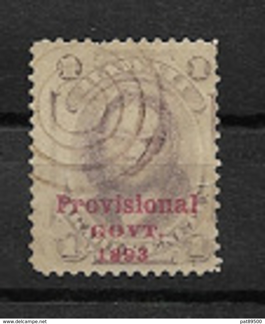 HAWAI  / 1893 Gouvernement Provisoire  1 Timbre Oblitéré / Liquidation / Livré En Vrac N° Inconnu - Hawaï