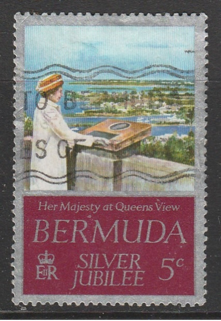 Bermuda 1977 Silver Jubilee 5 C Multicoloured SW 339 O Used - Bermuda