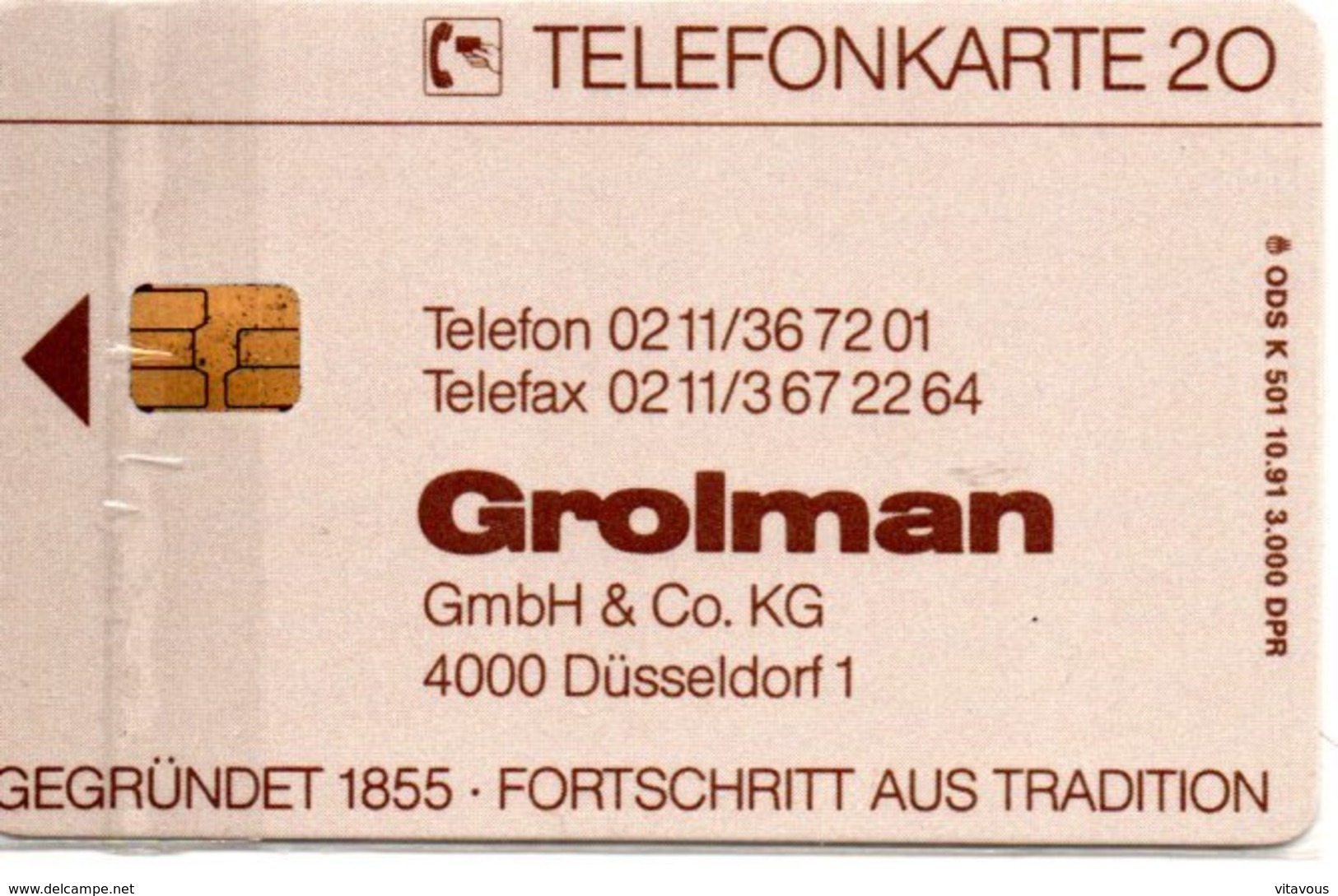 Timbre Stamp Enveloppe Télécarte Allemagne 3000 Exemplaires Phonecard  Poste (G 215)) - K-Series : Série Clients