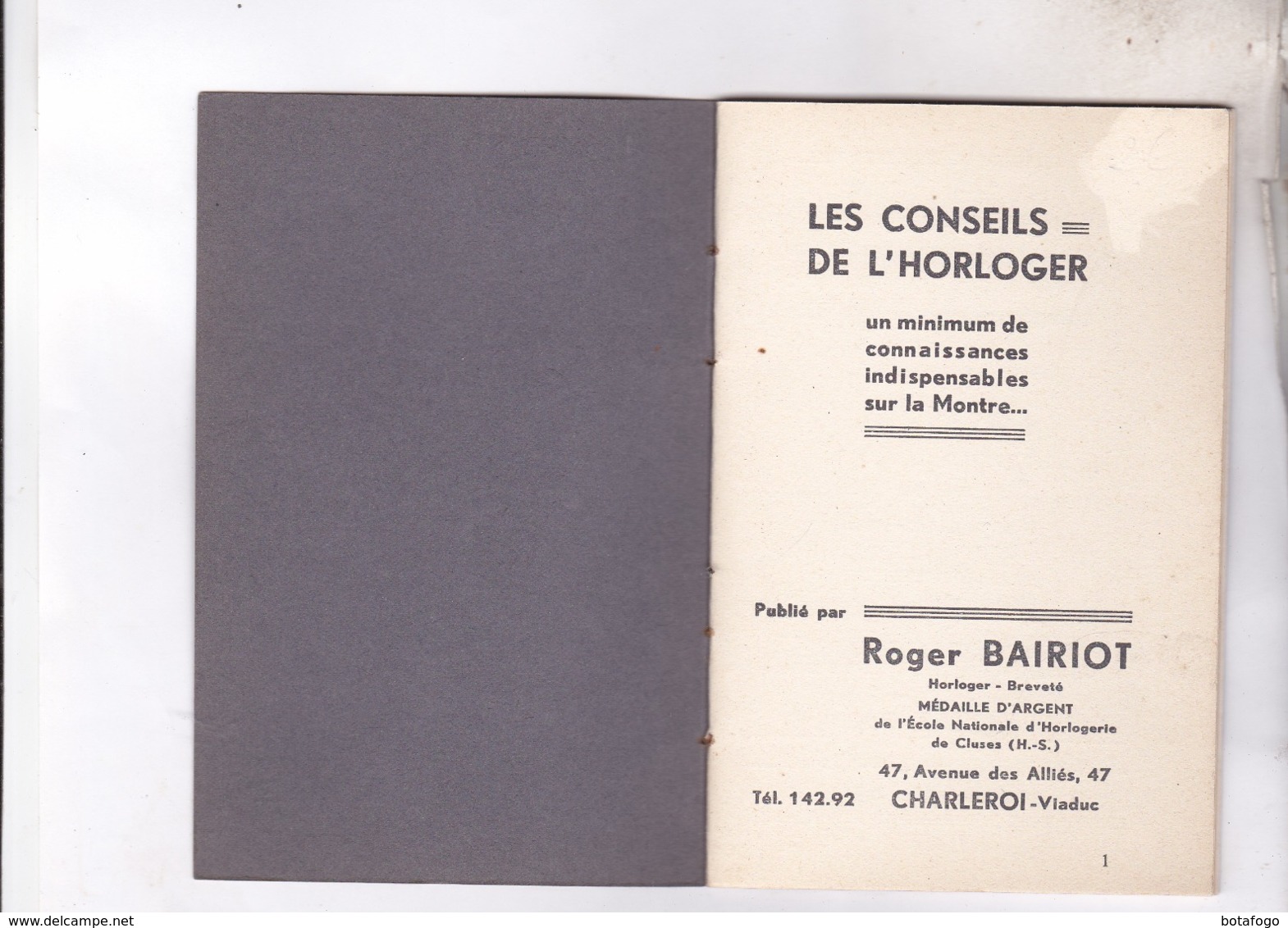 PETITE REVUE TECHNIQUE LES CONSEILS DE L HORLOGER - Autres & Non Classés