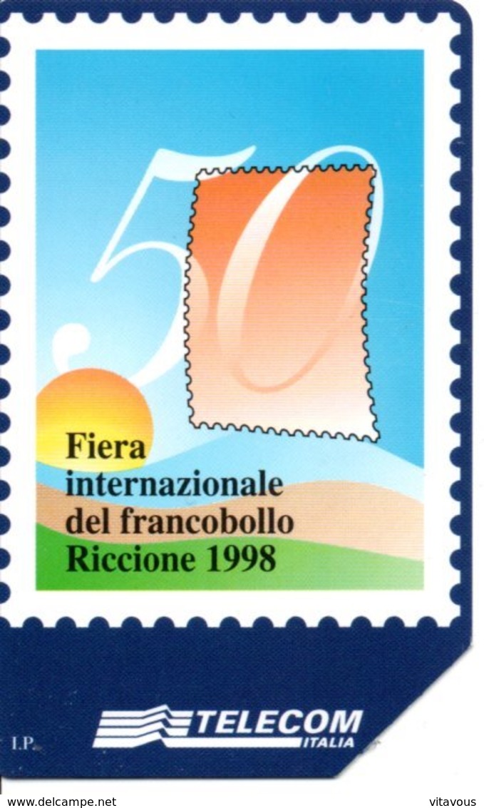 Timbre Stamp  Fête Internationale 1998 Télécarte Telecom  Italie Phonecard  Poste (G 217)) - Publiques Figurées Ordinaires